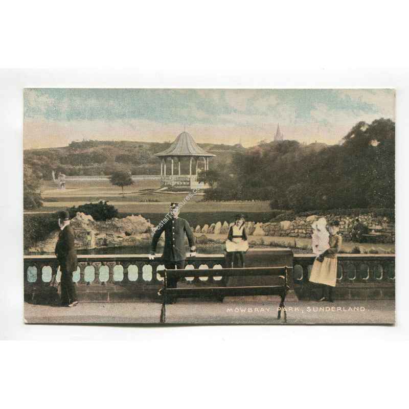 Mowbray Park Sunderland vintage postcard